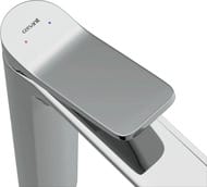 Смеситель для раковины Cersanit ODRA 63054 высокий однорычажный, донный клапан клик-клак, хром