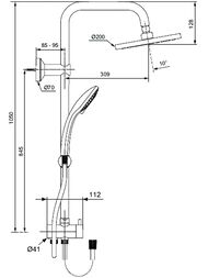 Ideal Standard IDEALRAIN ECO   A6281AA    , , 