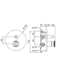 ��������� ��� ����/����� Migliore REVERSA ������������, �� 2 �����������, � ����������, ���� 28191