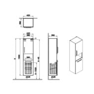 ����� ��������� Vitra Root 350�400�1550��, �����, � �������� ��� �����, ����: �����-����� ���  68008