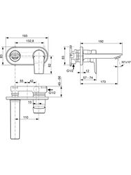Ideal Standard TESI ��������� ��� ����������� A6578AA ������� �����, ����� 173��, ����