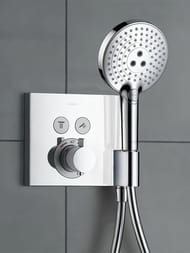 Смеситель Axor ShowerSelect 36712000 для душа встраиваемый, термостат, 2 потребителя, с держателем — изображение 2