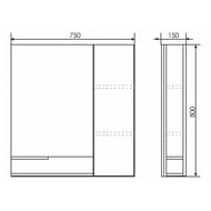 �������-���� COMFORTY ������-75 (750�800�150) ���������, ��� ����� 00004137100