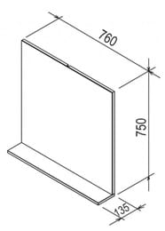 ������� � ������ RAVAK Rosa II 760 (760�135�750) ������ X000001297