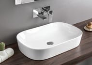 Раковина накладная ArtCeram Ghost 650х415х125 без перелива, без отв. под смесит., белая GHL002 01 00