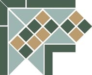 ���� Top Cer Octagon New Corner Lisbon Tr.13, Dots 18+03, Strips 18 (215�215) ������� (��.)