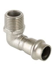 Пресс угольник VALTEC 22х3/4"Н, 90° нерж. сталь, VTi.953.I.002205