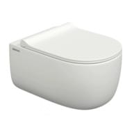 Унитаз подвесной Berges EGO XL 540х360х330 безободковый, сиденье EGO XL микролифт, белый мат. 082228