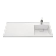 Раковина Aquaton Лондри 105 1A72223KLH010 1050x500x150 д/стир.маш., литой мрамор, чаша справа, белая