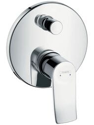Смеситель Hansgrohe Metris 31493000 для ванны/душа, скрытый монтаж, однозахватный, хром — миниатюра 1