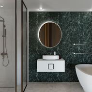 Тумба под раковину La Fenice Cubo Bianco 80 см (776х469х350) белая матовая FNC-01-CUB-B-80