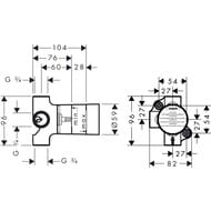 Hansgrohe ������� ����� ���������/�������������� ������� Trio Universal 15981180