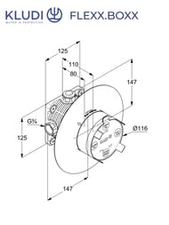 ������������ ���� KLUDI FLEXX.BOXX 88011