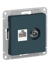 ������� Systeme Electric ATLASDESIGN ������� ������������+�� RJ45+TV ��������� 5E ������� ATN000889