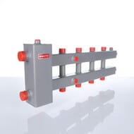 Гидроразделитель VALTEC с коллектором, 5 контуров, до 70 кВт, VTc.100.SH.070605