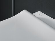 Инсталляция Geberit Duofix клавиша хром+Унитаз Smyle Square без ободка+Сиденье микрол. 500.300.21.S