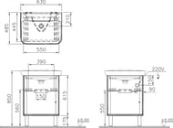 ����� � ��������� Vitra Sento 630�485�850 ���������, 2 �����, � �������, ����� 60821