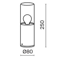 ����������� ���������� Maytoni Amas (����) O432FL-01GF, E27x1 60�� IP 54, ������