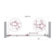 ����� � ���� BelBagno Luce (1300x1950) LUCE-BF-1-130-C-Cr ����������, ������ ����������/������� ����