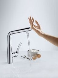 Смеситель Hansgrohe Metris Select M71 для кухни 260 мм поворотный излив хром 14847000 — изображение 4