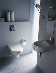 Рукомойник DURAVIT ARCHITEC 360х380х150 намеченное отверстие под смеситель слева 0766350000