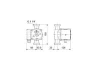 Насос циркуляционный GRUNDFOS UP 20-45N для ГВС, без гаек, 95906472