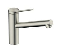 Смеситель Hansgrohe Zesis M33 1jet для кухни 150мм однорычажный, сталь, 74802800