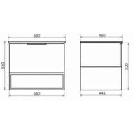 ����� COMFORTY ���������-60 (600�540�460) ���������, � �����., ��� ���������-���������� 00004150530