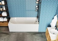 Ванна акриловая VAGNERPLAST HERA 180 (1800х800х430) прямоугольная, белая VPBA180HER2X-04