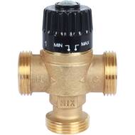 Термостатический смес. клапан STOUT для систем отопления и ГВС 1" НР 30-65°С KV 1,8 центр.смеш