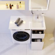 Раковина над стиральной машиной AM.PM X-Joy (1000х500х130) правая, белый глянец M85AWPR1001WG