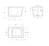 ������ ��������� ������������ BelBagno DUE-TOR (485x345x360)  BB5171CH-TOR/SC