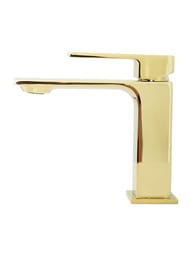 Смеситель на раковину BelBagno LUCE LUC-LVM-ORO однозахватный, с донным клапаном, золото — изображение 3
