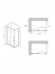 ������� ������ ABBER Schwarzer Diamant AG30120BH-S50B (1200�500�1950) ������ 6��,����������/������
