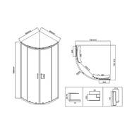 ������� ������ Vincea City 800�800�1950 ������� ����, �������� ����� VSQ-5CT800CL