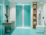 Плитка напольная AZORI Vela Tiffani (420х420) бирюзовая (кв.м.)