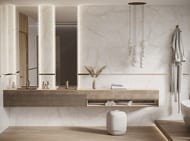 Керамогранитная плитка Laparet Onyx Clowdy полир.(600х1200) оникс, белая (кв.м.)