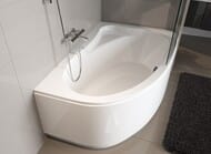 Ванна акриловая RIHO LYRA 140x90 L без гидромассажа, асимметричная левая (установка в правый угол)