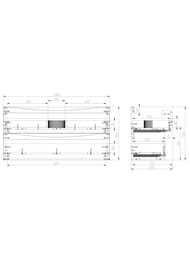 ����� ��� �������� BelBagno MARINO 996x390x500 Bianco Opaco MARINO-CER-MINI-1000-2C-SO-BO-P