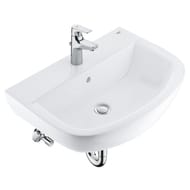 Раковина подвесная Grohe Bau Ceramic (609х442х179) со смесителем и сифоном, альпин-белый 39644000