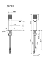 ��������� ��� �������� SANCOS Nexus, ����. ������, PVD ��������,  SC9011BN