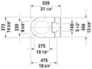 Сиденье с душем DURAVIT SensoWash Slim 3 режима, микролифт, с пду 611000002304300