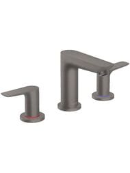 Смеситель Hansgrohe Talis E 71733340 для раковины на 3 отверстия, донный клапан, шлиф черн хром — миниатюра 1