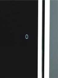 Зеркало-шкаф Континент Elmage 450х1600 подсветка, розетка, сенсорный вкл., доводчик, цвет: белый