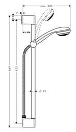 ������� ����� Hansgrohe Crometta 85 Green/Unica`Crometta (������ ���, �����, ������ 65��) 27652000