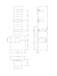 ��������� ��� �����/���� Gessi Inverso ���������, ������� �����, 3 ������, ���� 43216.031