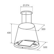 ������� JETAIR Gisela BK/F/50 (492�492�360) 650 �3/�, 180 ��, ������ PRF0099103B