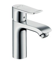 Смеситель для умывальника Hansgrohe Metris 31080000 однозахв., низкий излив 100мм, дон.клапан, хром