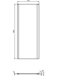 ������� ������ Ideal Standard CONNECT 2 L (800�1950) ������� ��������, ������ �������  K9299EO