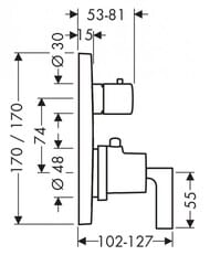 ��������� Axor Citterio 39700 ��������� � �������� ��������, ��������� ��������, ������� �����